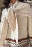 Nora Knit Shawl Oatmeal